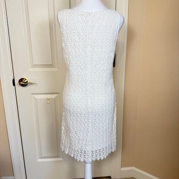 Velvet by Graham & Spencer White Lace Sleeveless Dress Small Summery EUC - Picture 4 of 7